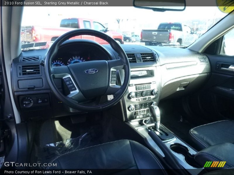 Sterling Grey Metallic / Charcoal Black 2010 Ford Fusion SEL