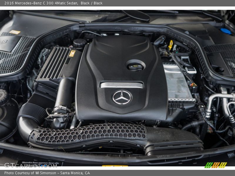 Black / Black 2016 Mercedes-Benz C 300 4Matic Sedan