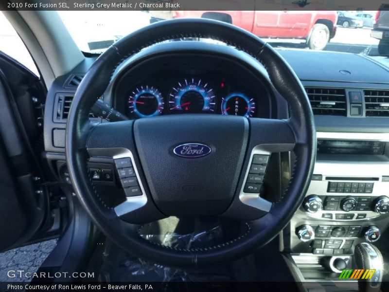 Sterling Grey Metallic / Charcoal Black 2010 Ford Fusion SEL