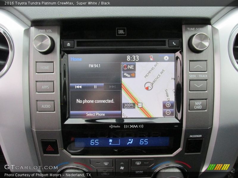 Navigation of 2016 Tundra Platinum CrewMax