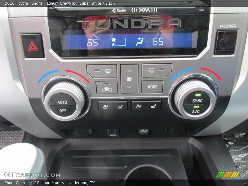 Controls of 2016 Tundra Platinum CrewMax