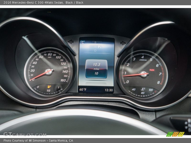 Black / Black 2016 Mercedes-Benz C 300 4Matic Sedan