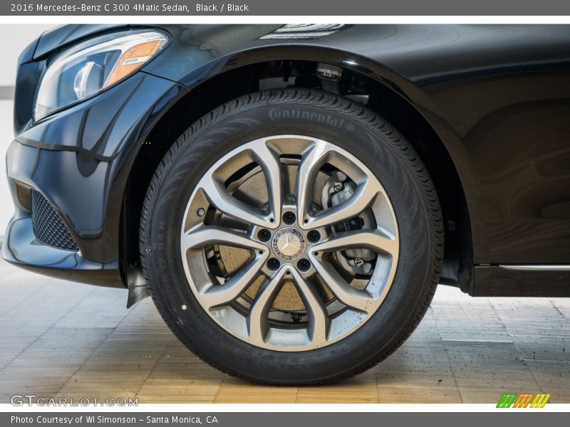 Black / Black 2016 Mercedes-Benz C 300 4Matic Sedan