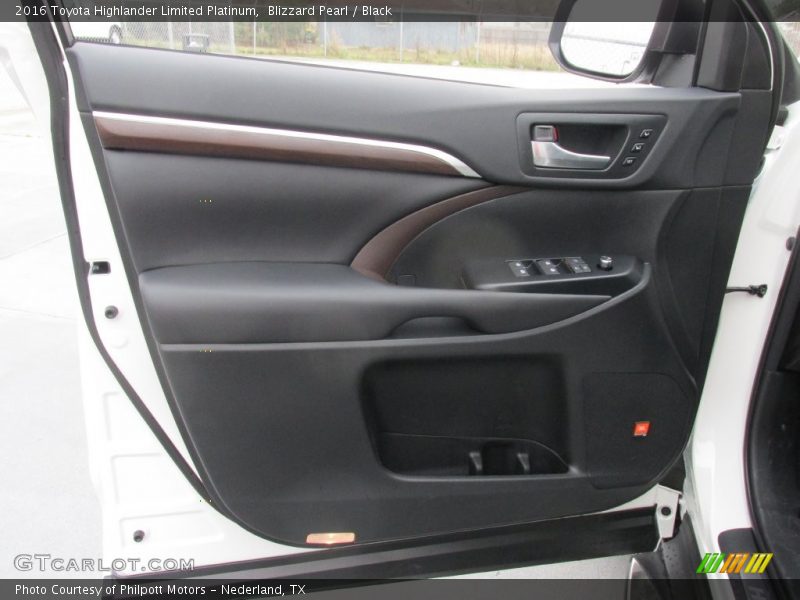 Blizzard Pearl / Black 2016 Toyota Highlander Limited Platinum