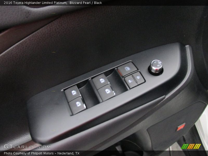 Blizzard Pearl / Black 2016 Toyota Highlander Limited Platinum