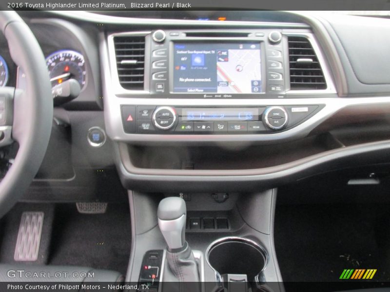 Blizzard Pearl / Black 2016 Toyota Highlander Limited Platinum
