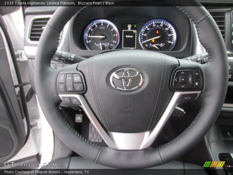 Blizzard Pearl / Black 2016 Toyota Highlander Limited Platinum