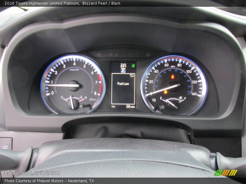 Blizzard Pearl / Black 2016 Toyota Highlander Limited Platinum