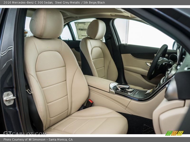 Steel Grey Metallic / Silk Beige/Black 2016 Mercedes-Benz C 300 Sedan