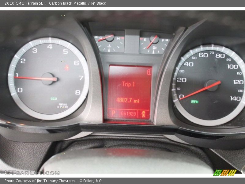 Carbon Black Metallic / Jet Black 2010 GMC Terrain SLT