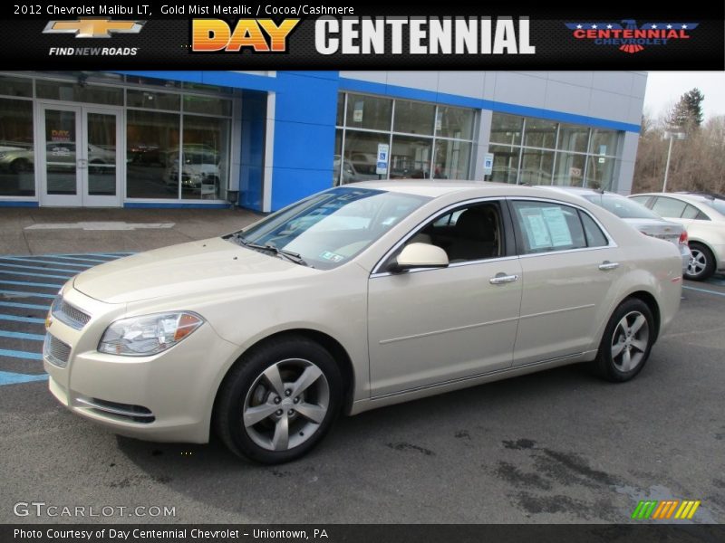 Gold Mist Metallic / Cocoa/Cashmere 2012 Chevrolet Malibu LT