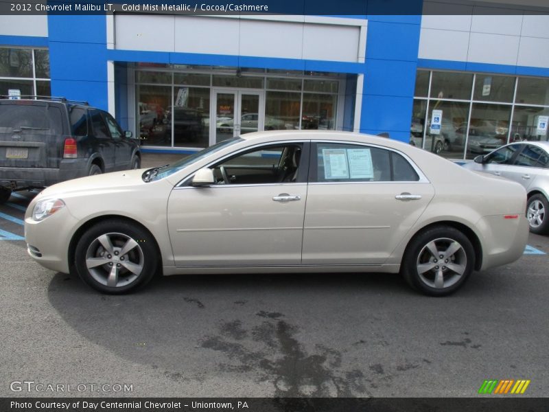 Gold Mist Metallic / Cocoa/Cashmere 2012 Chevrolet Malibu LT