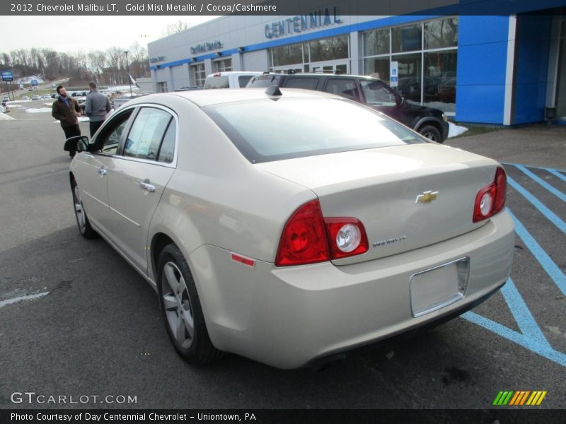 Gold Mist Metallic / Cocoa/Cashmere 2012 Chevrolet Malibu LT