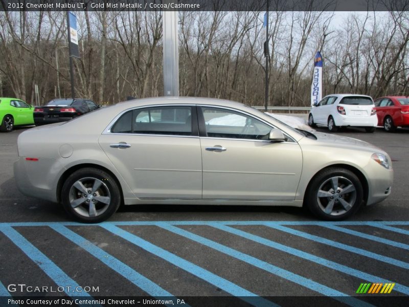 Gold Mist Metallic / Cocoa/Cashmere 2012 Chevrolet Malibu LT