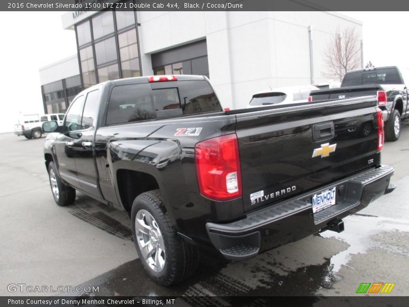 Black / Cocoa/Dune 2016 Chevrolet Silverado 1500 LTZ Z71 Double Cab 4x4