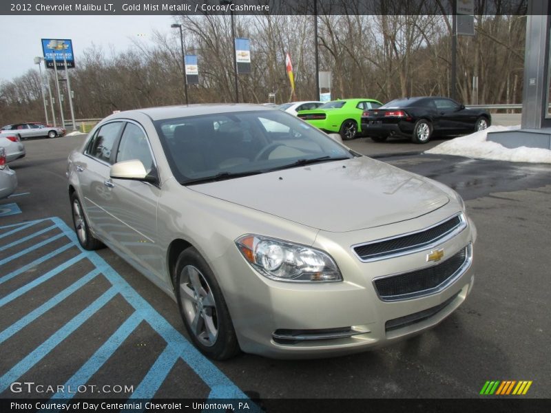 Gold Mist Metallic / Cocoa/Cashmere 2012 Chevrolet Malibu LT