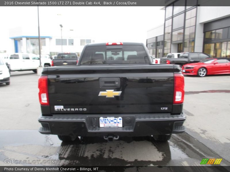 Black / Cocoa/Dune 2016 Chevrolet Silverado 1500 LTZ Z71 Double Cab 4x4