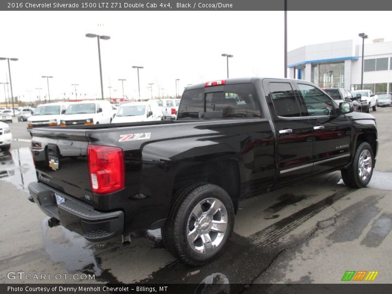 Black / Cocoa/Dune 2016 Chevrolet Silverado 1500 LTZ Z71 Double Cab 4x4