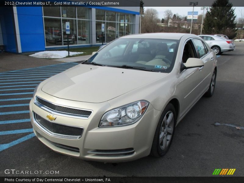 Gold Mist Metallic / Cocoa/Cashmere 2012 Chevrolet Malibu LT