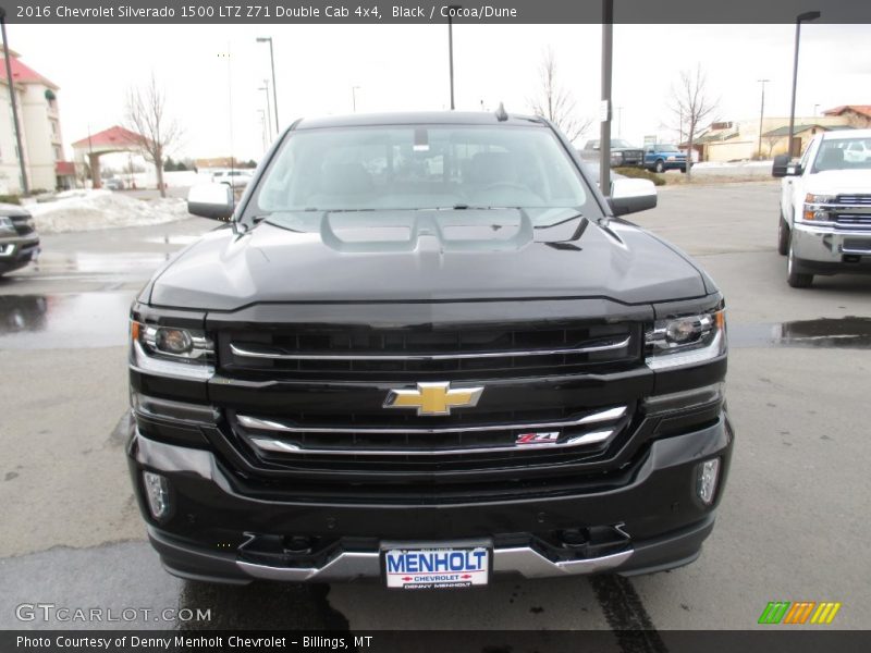 Black / Cocoa/Dune 2016 Chevrolet Silverado 1500 LTZ Z71 Double Cab 4x4