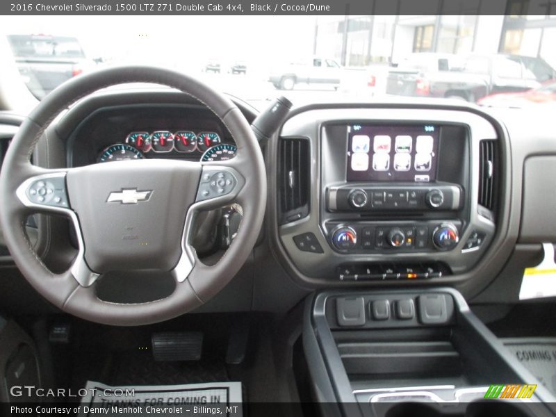 Black / Cocoa/Dune 2016 Chevrolet Silverado 1500 LTZ Z71 Double Cab 4x4