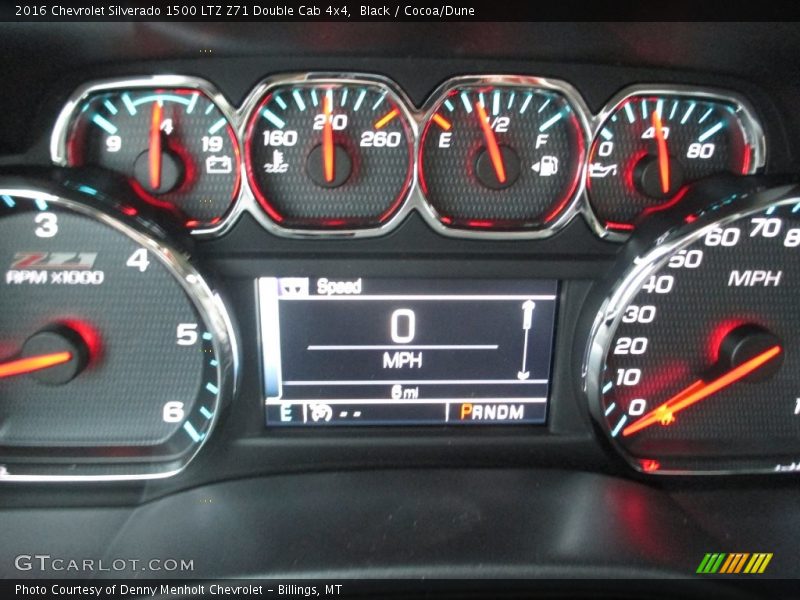 Black / Cocoa/Dune 2016 Chevrolet Silverado 1500 LTZ Z71 Double Cab 4x4