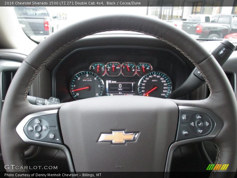 Black / Cocoa/Dune 2016 Chevrolet Silverado 1500 LTZ Z71 Double Cab 4x4