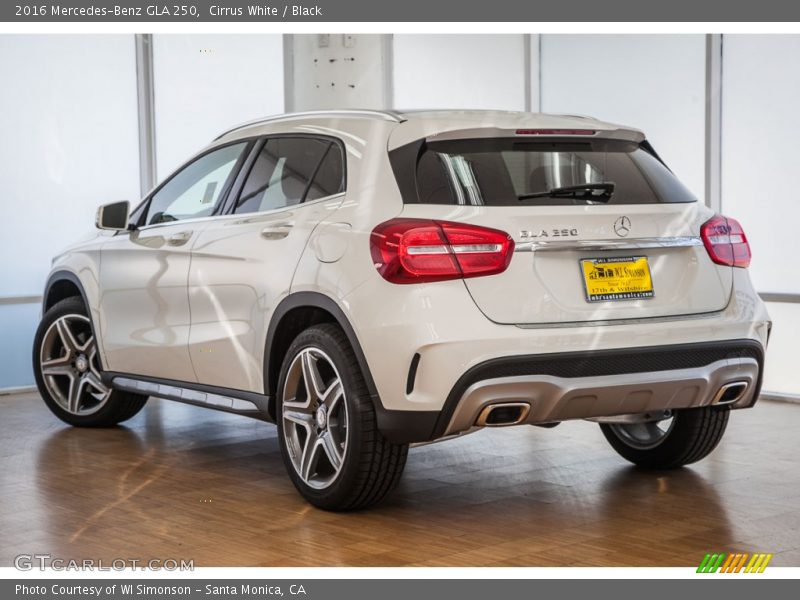 Cirrus White / Black 2016 Mercedes-Benz GLA 250