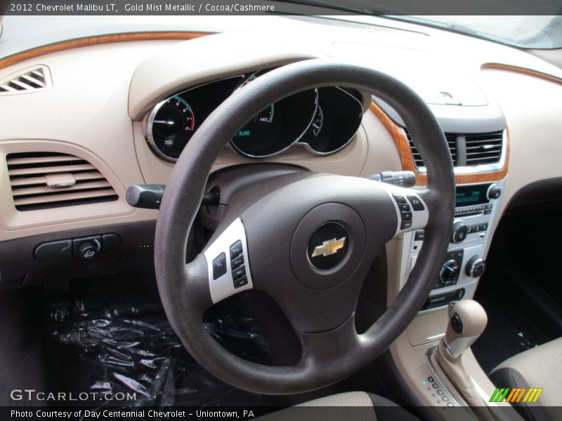 Gold Mist Metallic / Cocoa/Cashmere 2012 Chevrolet Malibu LT