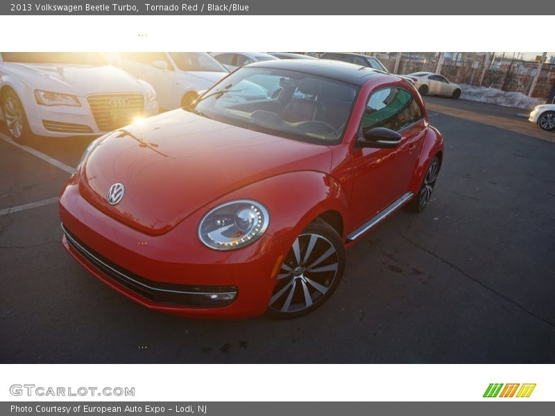 Tornado Red / Black/Blue 2013 Volkswagen Beetle Turbo