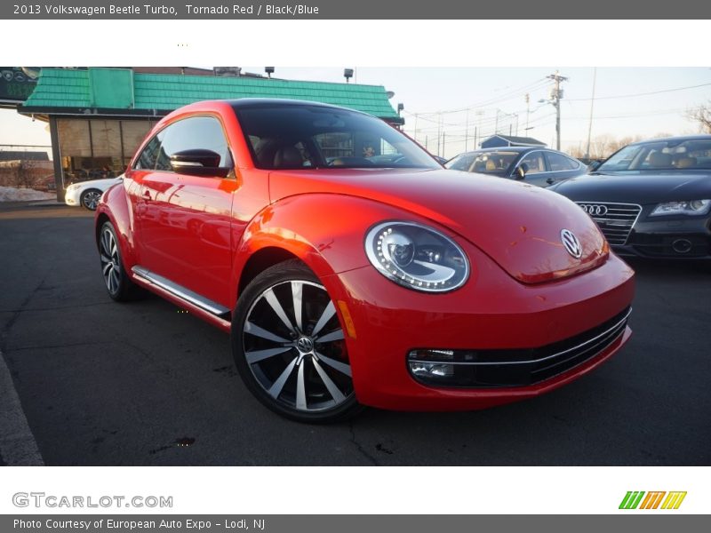 Tornado Red / Black/Blue 2013 Volkswagen Beetle Turbo