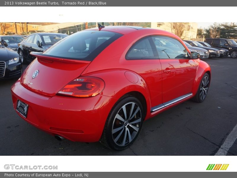 Tornado Red / Black/Blue 2013 Volkswagen Beetle Turbo