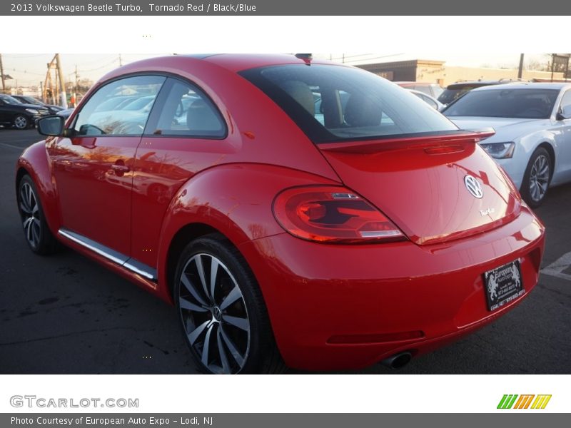 Tornado Red / Black/Blue 2013 Volkswagen Beetle Turbo
