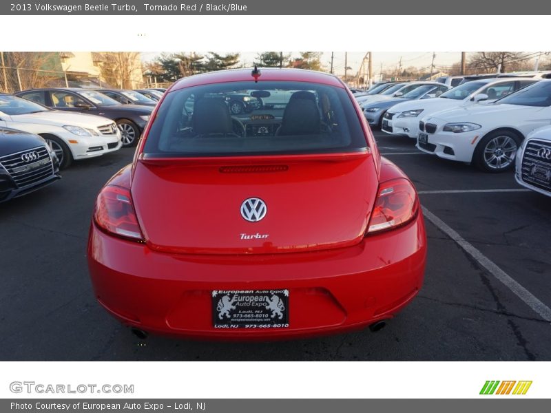 Tornado Red / Black/Blue 2013 Volkswagen Beetle Turbo