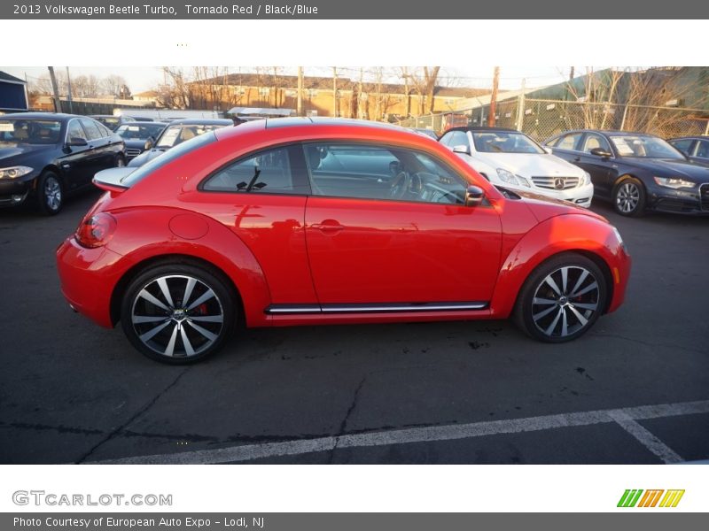 Tornado Red / Black/Blue 2013 Volkswagen Beetle Turbo