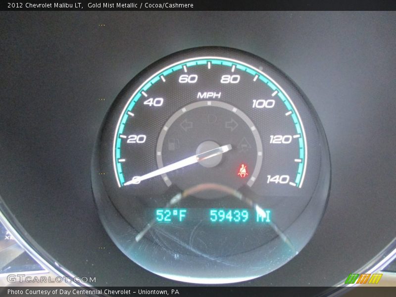 Gold Mist Metallic / Cocoa/Cashmere 2012 Chevrolet Malibu LT