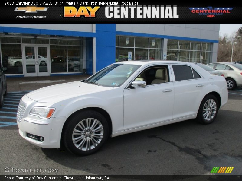 Bright White / Dark Frost Beige/Light Frost Beige 2013 Chrysler 300 C AWD