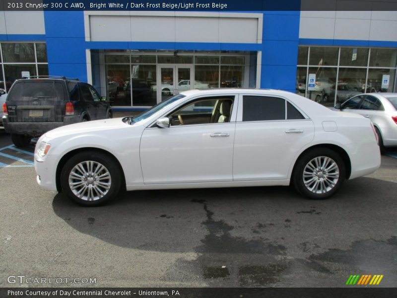 Bright White / Dark Frost Beige/Light Frost Beige 2013 Chrysler 300 C AWD