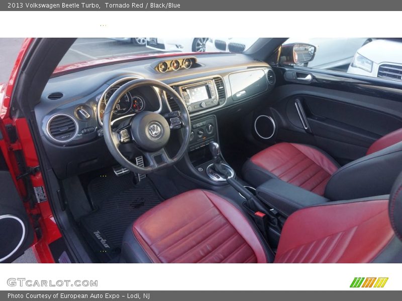 Tornado Red / Black/Blue 2013 Volkswagen Beetle Turbo