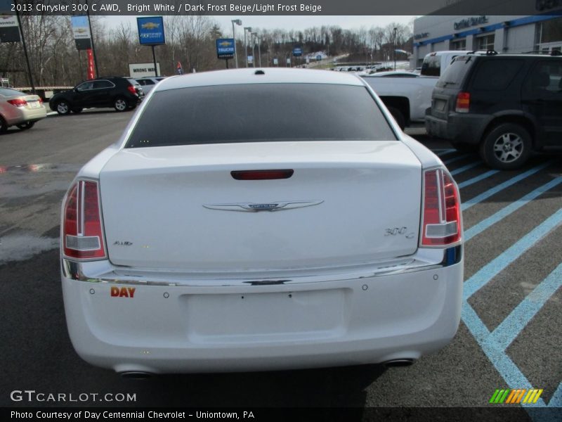 Bright White / Dark Frost Beige/Light Frost Beige 2013 Chrysler 300 C AWD