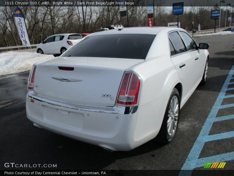 Bright White / Dark Frost Beige/Light Frost Beige 2013 Chrysler 300 C AWD