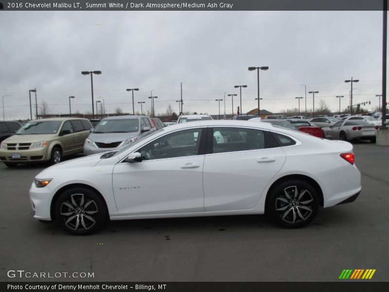 Summit White / Dark Atmosphere/Medium Ash Gray 2016 Chevrolet Malibu LT