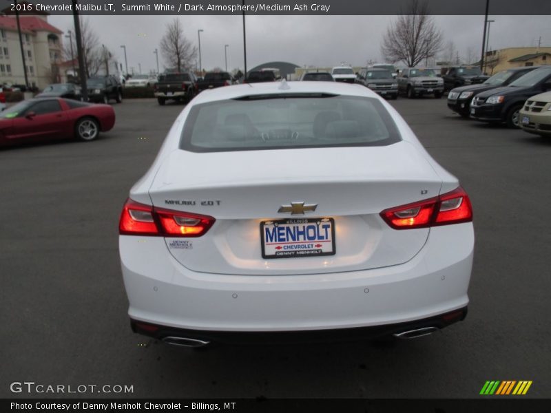 Summit White / Dark Atmosphere/Medium Ash Gray 2016 Chevrolet Malibu LT