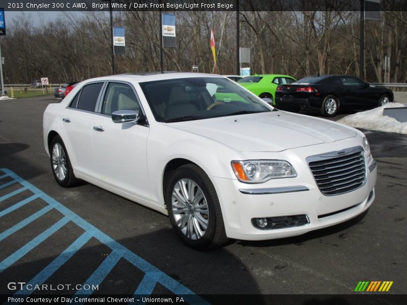 Bright White / Dark Frost Beige/Light Frost Beige 2013 Chrysler 300 C AWD