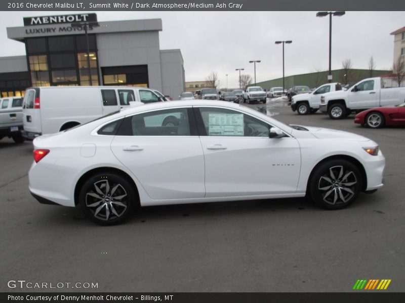 Summit White / Dark Atmosphere/Medium Ash Gray 2016 Chevrolet Malibu LT
