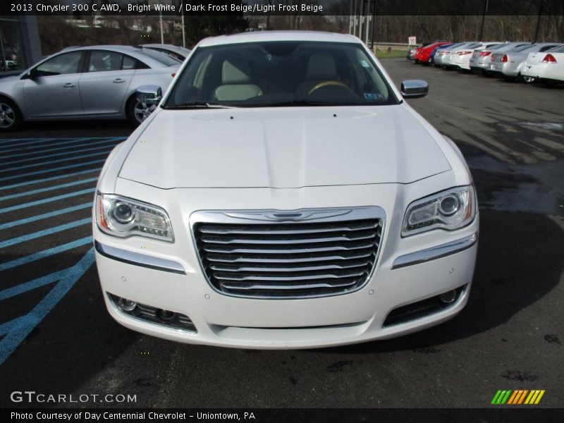 Bright White / Dark Frost Beige/Light Frost Beige 2013 Chrysler 300 C AWD