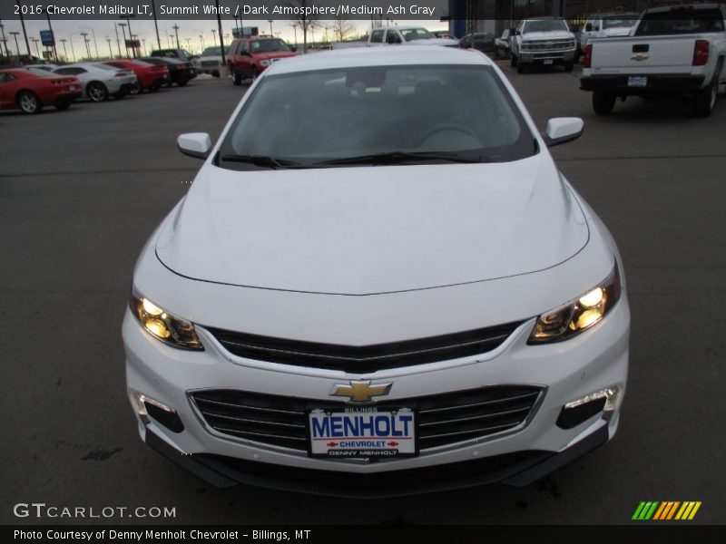 Summit White / Dark Atmosphere/Medium Ash Gray 2016 Chevrolet Malibu LT