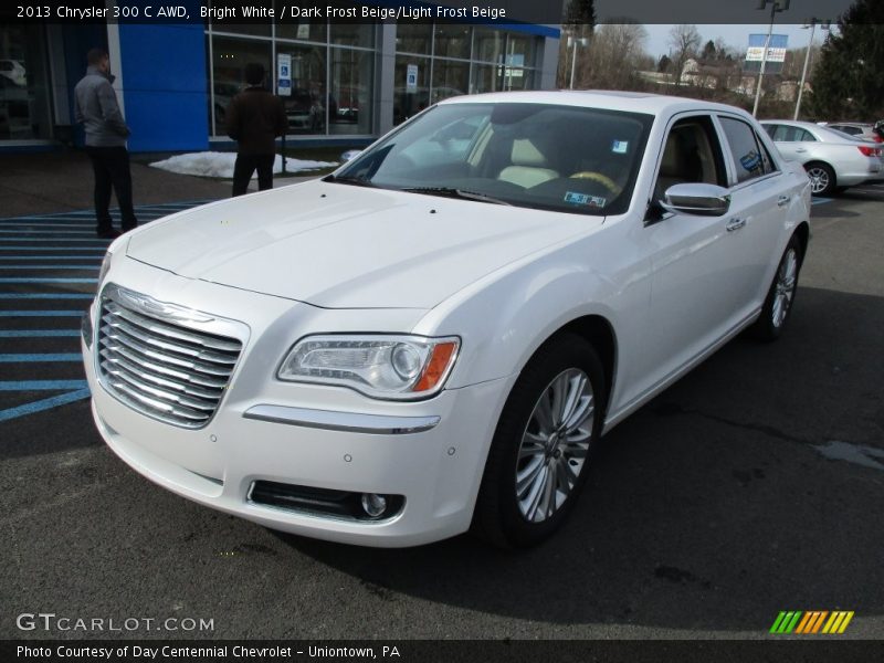 Bright White / Dark Frost Beige/Light Frost Beige 2013 Chrysler 300 C AWD