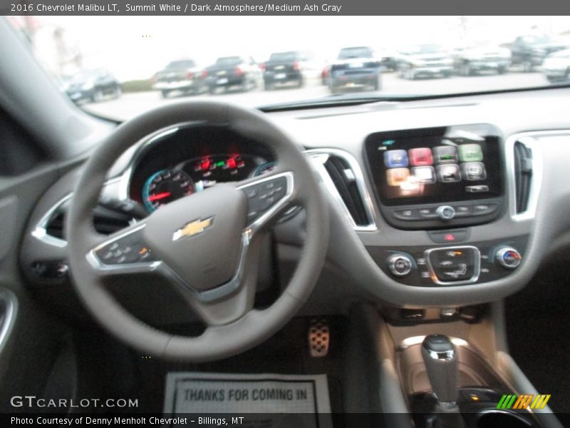 Summit White / Dark Atmosphere/Medium Ash Gray 2016 Chevrolet Malibu LT