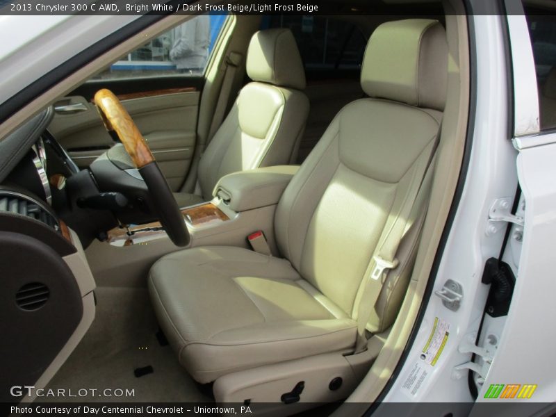Bright White / Dark Frost Beige/Light Frost Beige 2013 Chrysler 300 C AWD
